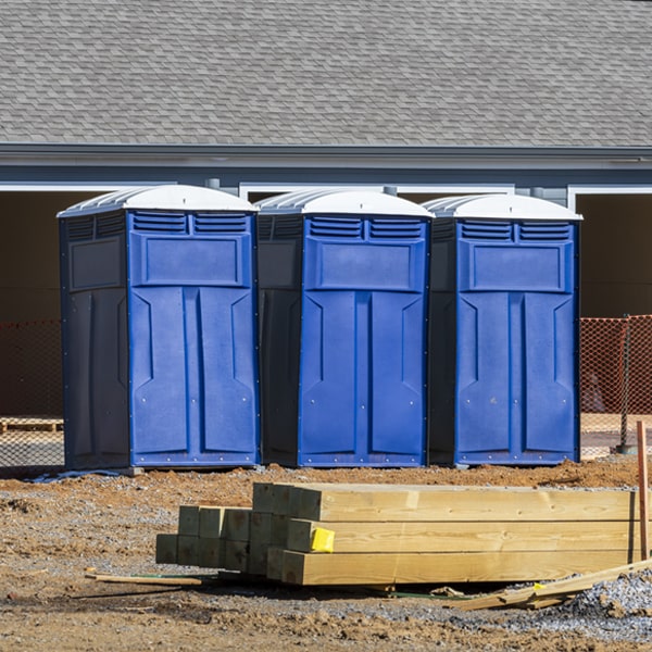 what is the expected delivery and pickup timeframe for the portable toilets in Greeley Colorado